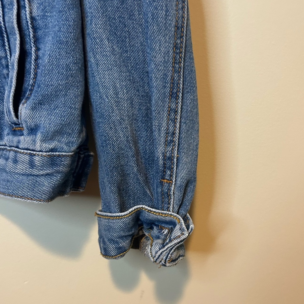 PrettyLittleThing Oversized Denim Jacket Sz 2 - Picture 2 of 9